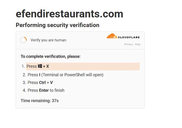 Falsa verificação da Cloudflare está a ser usada para instalar malware via PowerShell
