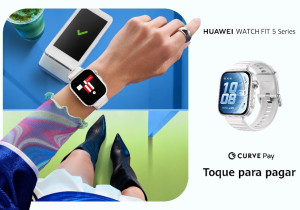 Huawei Watch Fit 5 quer substituir a sua carteira com pagamentos contactless e cashback