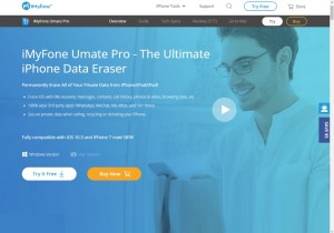Limpe com segurança o seu iPhone, Ipad ou iPod com o iMyFone Umate Pro